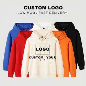 เสื้อฮู้ดดี้แบบมีเชือกผูก ปรับแต่งโลโก้ได้ตามต้องการ ทรงหลวม สวมใส่สบาย เหมาะสำหรับผู้ชาย - Product Image 2