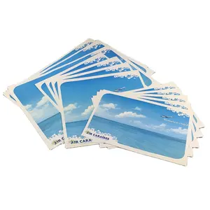 Popular printed airline anti slip paper tray mat