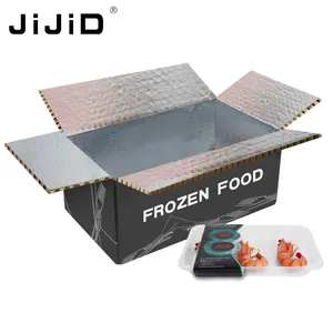 Jiayjijid boîte isotherme en nid d'abeille, emballage isolant expédition à froid, boîtes en Carton thermiques, pour le Transport des aliments