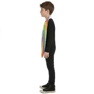 Costume géant de sucette arc-en-ciel pour enfants - Poncho tourbillonnant coloré pour le Mois de la fierté, Halloween et les fêtes à thème, aux couleurs vives sur le thème de la nourriture - Product Image 4