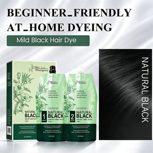 Tinta per Capelli Nera <span class=keywords><strong>Senza</strong></span> Macchie sul Cuoio Capelluto, Grande Capacità, Qualità Professionale, <span class=keywords><strong>Senza</strong></span> <span class=keywords><strong>Ammoniaca</strong></span>, Crema per Capelli Nera, Copertura Capelli Grigi, Produttore Originale - Product Image 4