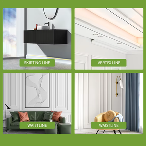 Moldura de Poliestireno PS Blanca de Alta Densidad para Zócalo de Pared, para Proyectos de Renovación de Hoteles, Oficinas y Hogares - Product Image 3
