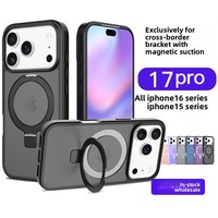 Coque de Protection de Téléphone Mobile Anti-Chute et Anti-Choc avec Grand Anneau Magnétique pour Apple iPhone 17 Pro Max