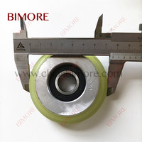 AAA456YS2 Bimore Roue de guidage d'ascenseur d'hôtel moderne, roulement métallique 6203, diamètre extérieur 76mm, largeur 21mm