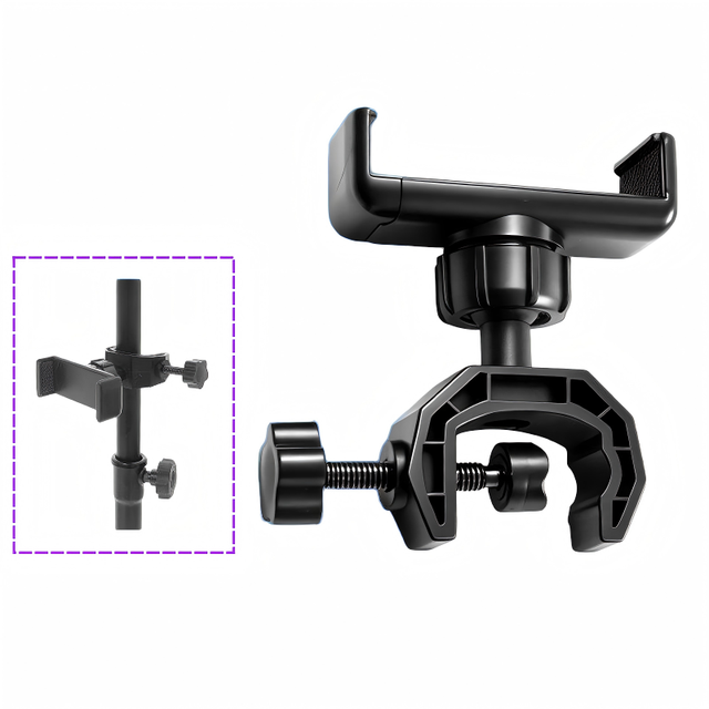 C-type Clip Mobile Phone Live Streaming Stand Accessories Parts, C-type Rotating Cli  Multi-functional Music Stand Mobile Phone