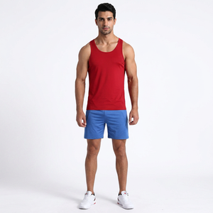 Camiseta sin Mangas de Calidad Superior para Hombre, Cuello en V, Poliéster/Algodón, Secado Rápido, Transpirable, Tejido de Punto, Estilo Urbano, Nueva Moda - Product Image 1