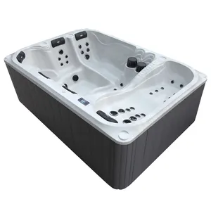 Acryl Verschillende Vormen Ontwerp Koud Water Therapiebad Ronde Spa Hot Luxe Met Mixer En Douche Drop In Outdoor Tub 8 Persoons