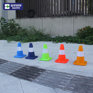 बाओये अनुकूलन योग्य 30 सेमी 12 इंच छोटे नारंगी चिंतनशील उच्च-तीव्रता वाले प्राइमाटिक पीसी सुरक्षा सड़क शंकु - Product Image 5