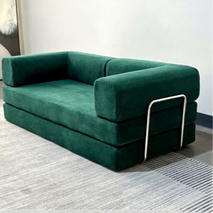 Divano Letto Reclinabile VIVA in Corduroy, Modulare e Sfoderabile, a Tre Posti, con Spugna ad Alta Densità, Design Moderno e Semplice - Product Image 1