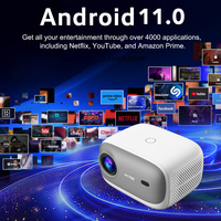 Proyektor Mini portabel pintar, proyektor Mini pintar 1080P 4K untuk teater rumah hy700 proyektor 4K bioskop 3D 1080p