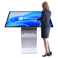 Pantalla Digital de Señalización Publicitaria de 32 Pulgadas con Soporte, Kiosco de Información Interactivo con Monitor Táctil