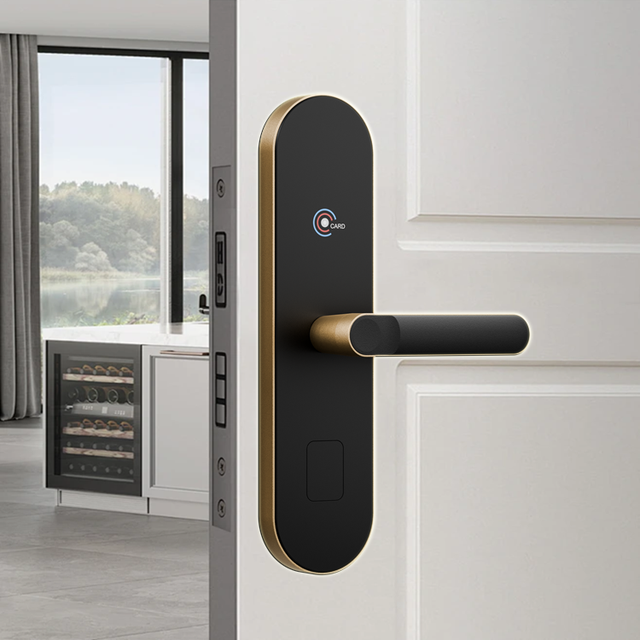 New Design Smart Door Locks with Auto-Lock Feature WiFi Support for Hotels/Apartments-Card/Mechanical Key Access