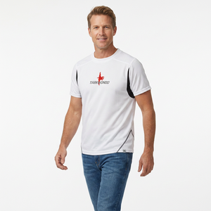 Camiseta deportiva de algodón 100% transpirable para hombre, de manga corta, cuello redondo, con panel de malla en las axilas, ideal para gimnasio y taekwondo, venta al por mayor. - Product Image 4