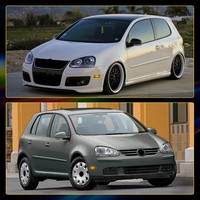   Feux latéraux de pare-chocs avant LED ambre fumés pour VW MK5 Golf GTI Jetta