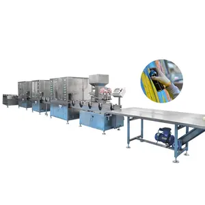 Automatic Spray Paint PU Foam Filling Equipment Crimping Machine Car Care Spray Filling Production Line