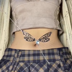 Fashion Star Pendant Butterfly Waist <strong>Chain</strong> for Women Alloy Belt Dress Decorative Accessories - Product Image 3