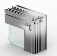 Manija de ventana abatible de aleación de aluminio de diseño moderno con red de pantalla de acero inoxidable Ventana abatible de aluminio