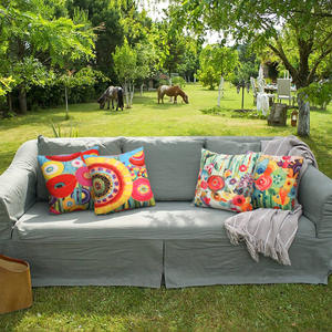 Extérieur imperméable à rayures impression chaise longue Patio coussins couverture jardin décoration extérieure tente canapé taie d'oreiller - Product Image 4