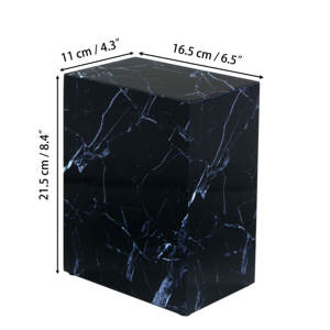 Роскошные урны для кремации из нержавеющей стали с мраморным принтом в европейском американском стиле похоронные принадлежности аксессуары для гробов для взрослых домашних животных - Product Image 3