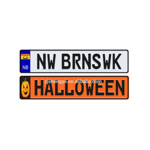 Günstige geprägt glow in the dark auto logo anzahl platte eu lizenz platte - Product Image 6