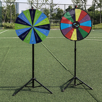 Caractéristique chanceuse pliable de plateau tournant de roue de prix portative de haute qualité pour la commodité pour des Tables de promotion