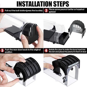 Bẫy chuột nhân Đạo, bắt và thả, bẫy chuột có thể tái sử dụng, dễ cài đặt và an toàn cho gia đình và vật nuôi, cho trong nhà/ngoài trời - Product Image 4