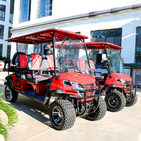 Nouvelle voiturette de golf à essence, buggy à essence 6 places, voiturette de golf à essence pour les centres de villégiature, les hôtels et les terrains de golf