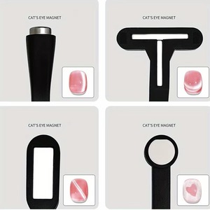 Aimants à ongles 6-en-1 pour motifs, effet œil de chat, lumière latérale, demi-lune, fleur de marguerite, French Manucure, aimants UV pour ongles, outils de manucure - Product Image 4