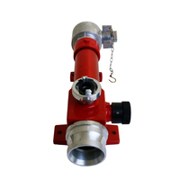 SLfire Buse mélangeuse de mousse en ligne réglable pour lutte contre l'incendie avec base fixe en laiton et aluminium Protection incendie 2,5" BS