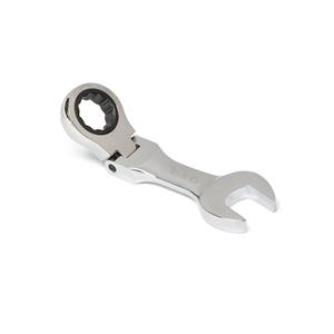 Llave de Trinquete Ajustable de Mango Corto, Mini Llave de Boca Abierta, Estándar Británico, Bidireccional, Ahorradora de Esfuerzo, para Automoción - Product Image 1