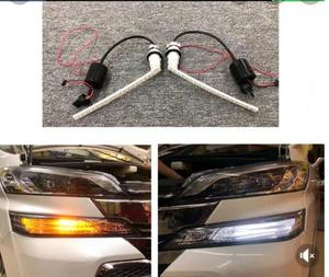 Luz LED de señal de giro delantera, doble color, ámbar, Blanco, flujo secuencial, tiras DRL para Alphard /Vellfire 30 series - Product Image 3