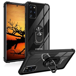 en métal support de bague magnétique transparent antichoc téléphone portable couverture arrière Pour Samsung <span class=keywords><strong>galaxy</strong></span> note 20 - Product Image 1