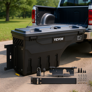 Caja de almacenamiento para la plataforma de camioneta Vevor, 6.6 galones, ABS, impermeable, con tapa bloqueable, caja de herramientas para el lado del conductor de Dodge Ram - Product Image 2