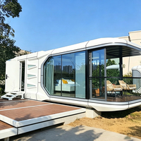 Maison préfabriquée en capsule, intelligente et durable, pour séjour à la ferme en milieu rural, hébergement pour invités, isolée, résistante aux intempéries, ignifuge, villa en capsule spatiale