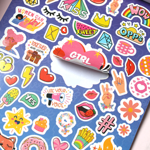 Livre d'autocollants inspirants Girl Power - 400 autocollants créatifs et motivants pour les loisirs créatifs et les cadeaux de fête des filles - Product Image 5