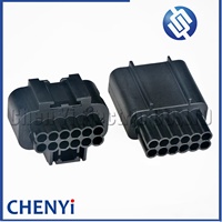 Connecteur d'injecteur de carburant automobile 12 broches, prise de faisceau de capteur de stationnement de voiture 2297907-1 2297911-1