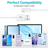Câble de charge rapide Type-C en cuivre pur 20W 3A, tressé en nylon, 1m/2m, compatible avec iPhone 14/15/16/17