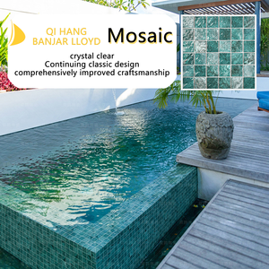 Mosaïque de carreaux en verre de coquille de nacre naturelle blanche de 10 mm pour crédence de cuisine, hall d'hôtel, piscine - Product Image 5