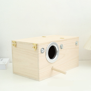 Gran oferta, jaula de cría de pájaros canarios, pequeña casa de pájaros grande y mediana con soporte Jaula Para <span class=keywords><strong>Aves</strong></span> para maderas - Product Image 4