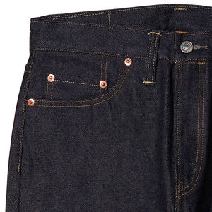 Jeans Clásicos de Algodón Crudo Personalizados al por Mayor para Hombre, Jeans Clásicos de Mezclilla Selvedge con Botones, Jeans Selvedge de Alta Calidad - Product Image 4