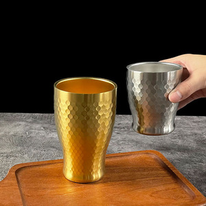 304 Edelstahl Nest-Muster Doppelwandiger Vakuumisolierter Koreanischer Bierkrug, Sturz- und Verbrühungssicher für Kaffee, Tee, Wasser - Product Image 5
