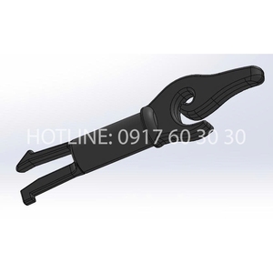 Clip de suspension en plastique en forme de U, en ABS, couleur personnalisée, logo OEM ODM, usine Vietnam - Product Image 5