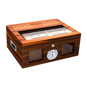 Cabinet Humidor Cabinet Large Spanish Cedar Wood Pack Storage Display Cooler Wooden Cigar Cabinet Box Humidor Custom