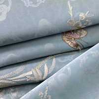 Tissu populaire de luxe en polyester et bambou brodé papillon, toucher soyeux, pour Abaya et vêtements de style chinois