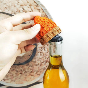 Creative Christmas Hat Resin Beer Opener <b>Wine</b> Opener Vacuum <b>Stopper</b> 5.6x4.9cm Round Shape - Product Image 1