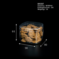 Nouveau Design Emballage pour Pâtisseries et Biscuits en Plastique Rigide, Boîte Transparente pour Desserts, Cookies et Tiramisus avec Couvercle