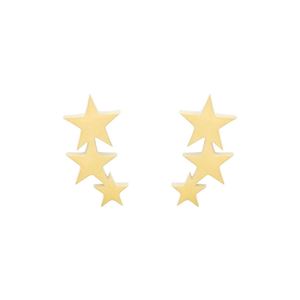 Pendientes de Acero Inoxidable con Diseño de Estrella de Meteor, Elegantes, MOQ Bajo, para Mujeres y Niñas - Product Image 1