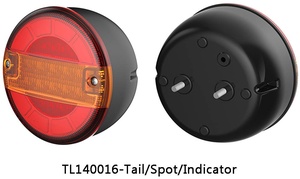 Hot Selling <strong>12V</strong> 24V 4 Inch Round Stop Tail Indicator signal Multicolor Truck Tail <strong>Light</strong> - Product Image 5