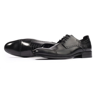 Chaussures de luxe en cuir noir pour hommes, faites main, accessoires formels, pour le travail de mariage, élégantes et italiennes, faites en chine, prix d'usine, nouvelle collection