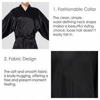 Vente flash : Robe kimono personnalisée avec logo imprimé et brodé, robe de salon, spa, barbier, pour client, unisexe